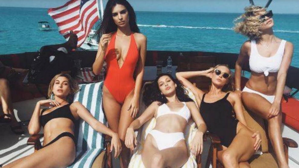 Emily Ratajkowski y las modelos de Victorias Secret, sexys en Bahamas