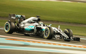 Lewis Hamilton, durante el GP de Abu Dabi