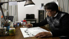 Takahashi realiza un dibujo de liver y Benji