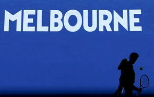 La silueta de Djokovic, en Melbourne