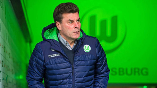 Hecking, en su etapa en el Wolfsburgo.