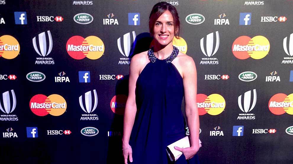 Alhambra Nievas, en la gala de los premios de este ao de World Rugby