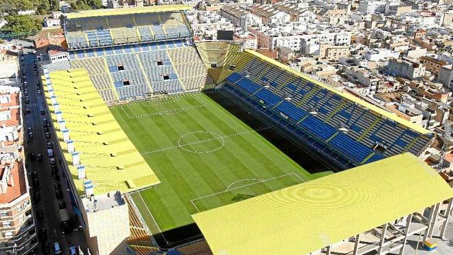 Imagen area del estadio del Villarreal.