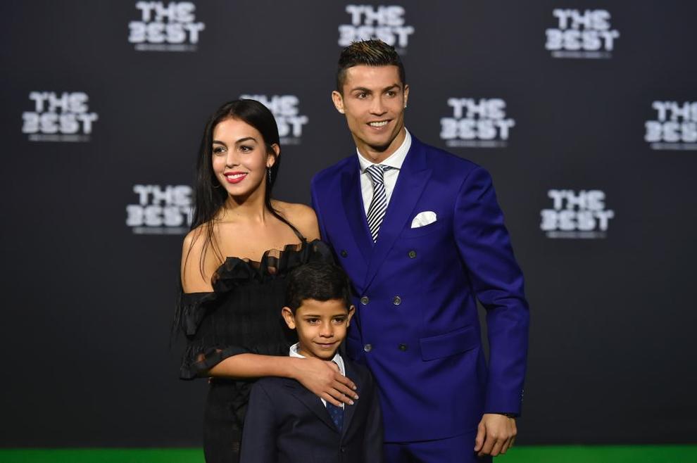Cristiano Ronaldo, con Georgina y su hijo