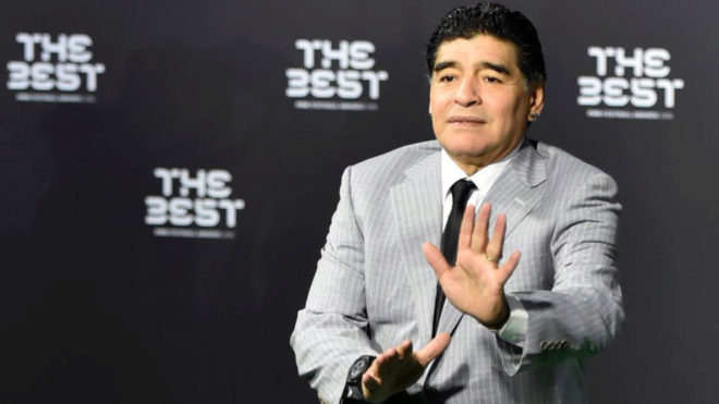 Maradona, en la gala.