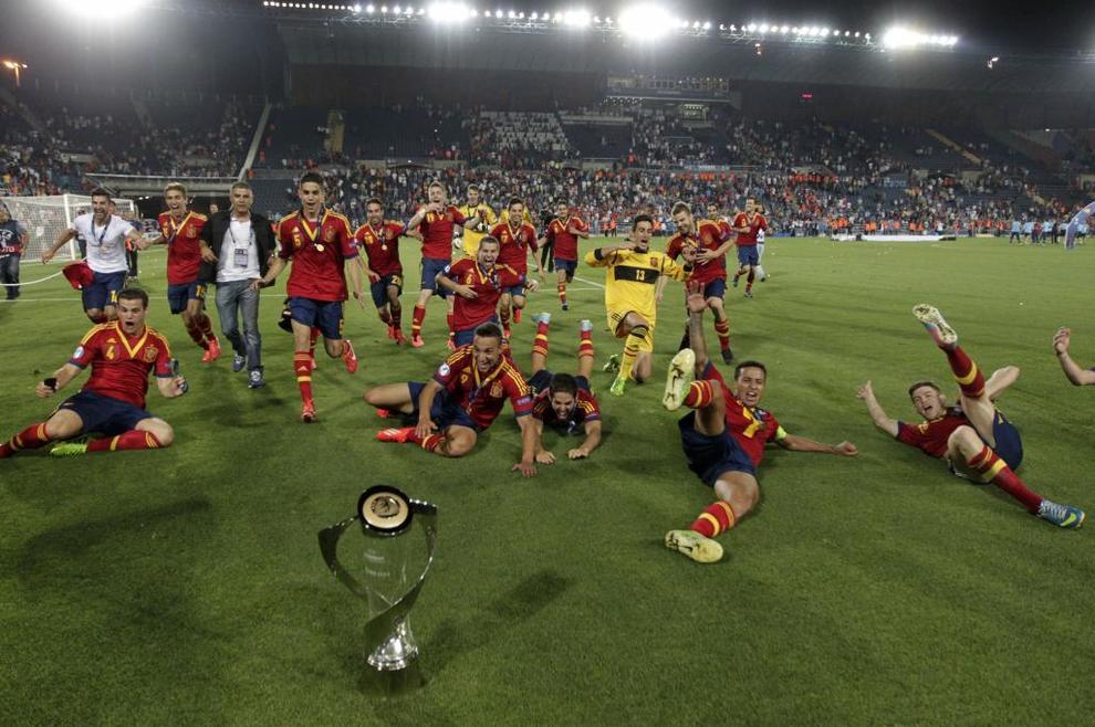 Spanish U21s win the 2013 European Championship in Israel