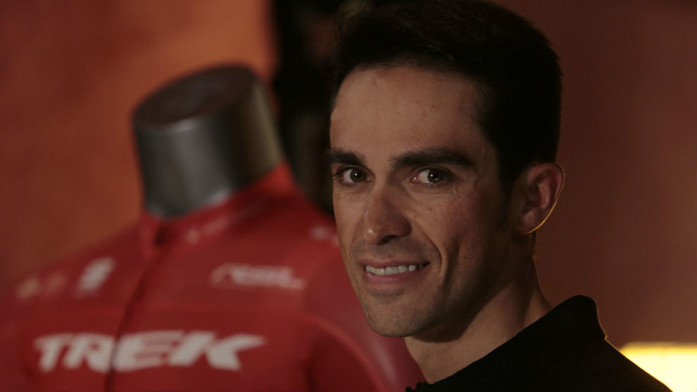 Alberto Contador, durante la entrevista.