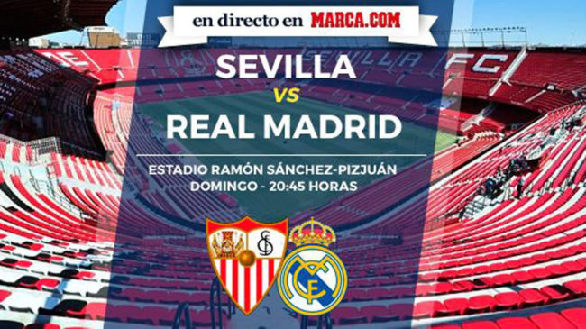 Sevilla vs Real Madrid en directo
