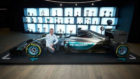 Valtteri Bottas, posando con el Mercedes