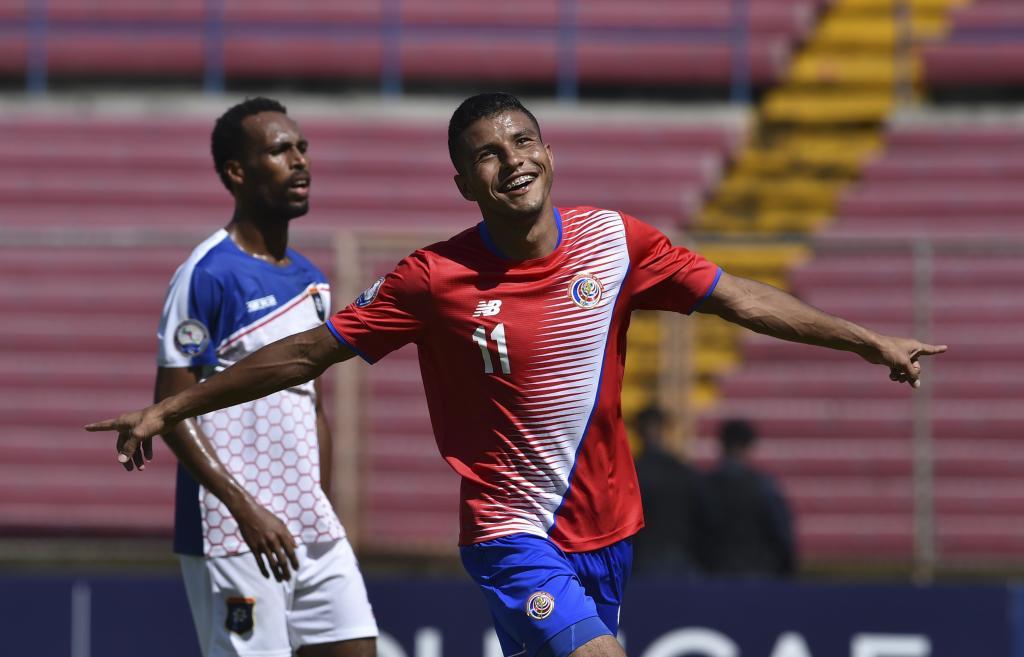 Johan Venegas marc el segundo gol de Costa Rica