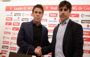 Rubi, presentado como nuevo entrenador del Sporting.
