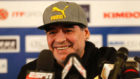Maradona durante una rueda de prensa