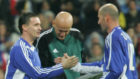 Pedja Mijatovic y Zinedine Zidane, en un partido contra la pobreza