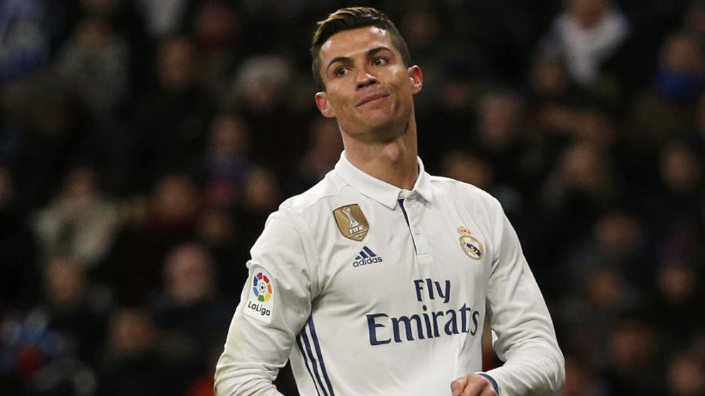 Cristiano con gesto serio durante el ltimo partido del Real Madrid