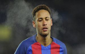 Neymar, durante el partido de Copa contra la Real Sociedad.