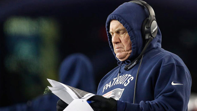 Bill Belichick, head coach of the New England Patriots.