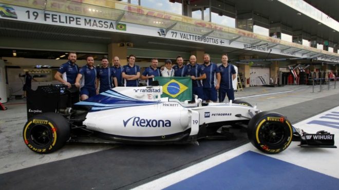 Massa y el Williams del GP de Brasil.