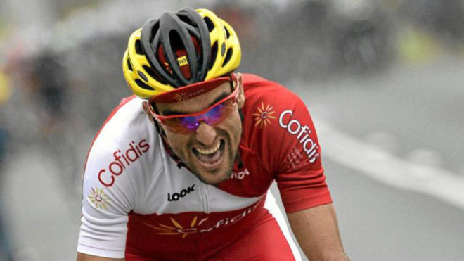 Luis ngel Mat durante una etapa del Tour de Francia de 2014.