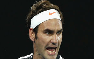 Federer celebra el triunfo