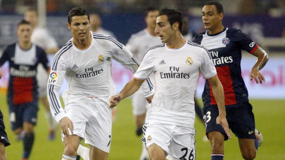 Jos Rodrguez, junto a Cristiano, en su etapa con el Real Madrid.