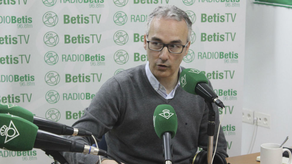 Torrecilla, en los estudios de Radio Betis