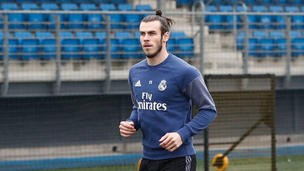 Bale, corriendo este jueves por Valdebebas