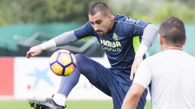 Sergio Asenjo en un entrenamiento del Villarreal.