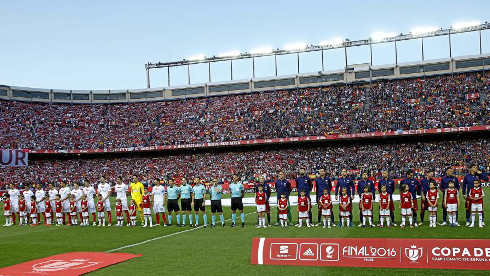 Final de la Copa del Rey 2016 entre Bara y Sevilla en el Caldern.