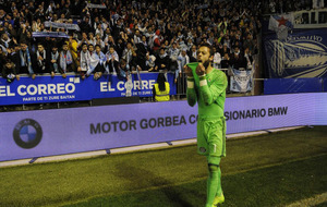 Sergio lvarez lamentndose tras su eliminacin de la Copa del Rey.