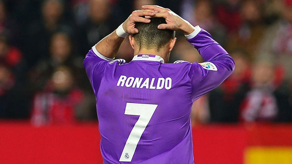 Cristiano, en un momento del Sevilla-Real Madrid del pasado 15 de...