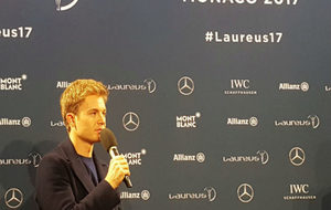 Nico Rosberg, en la gala de los Premios Laureus del Deporte.