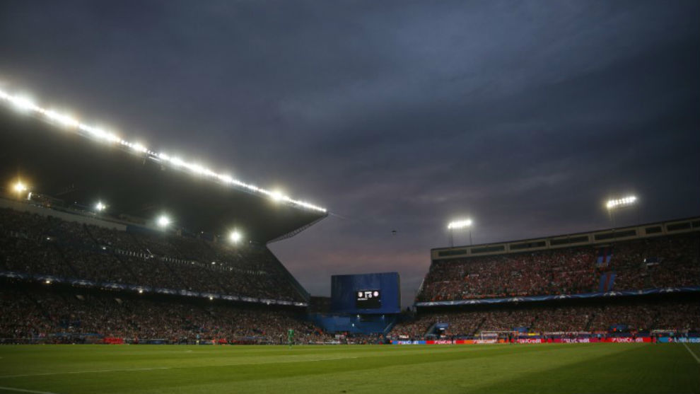 El estadio Vicente Caldern durante un partido.