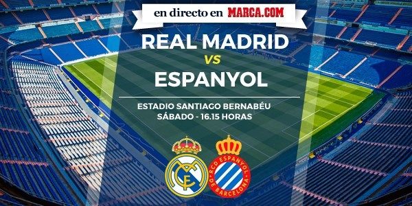 Real Madrid vs Espanyol en directo