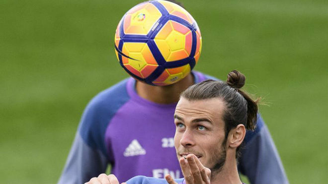 Bale, durante un entrenamiento
