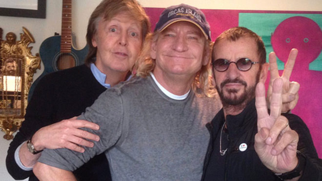 Paul McCartney, Ringo Starr y Joe Walsh