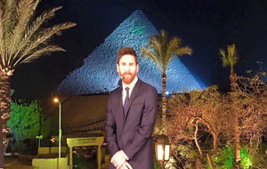 Messi en Egipto.