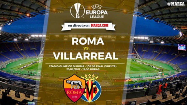 Roma vs Villarreal en directo