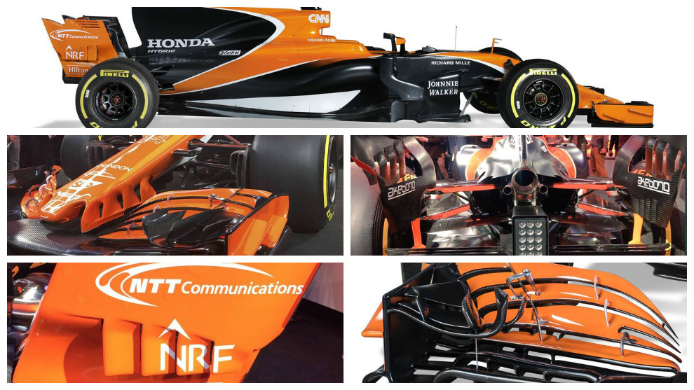 Varios detalles del nuevo McLaren MCL32.