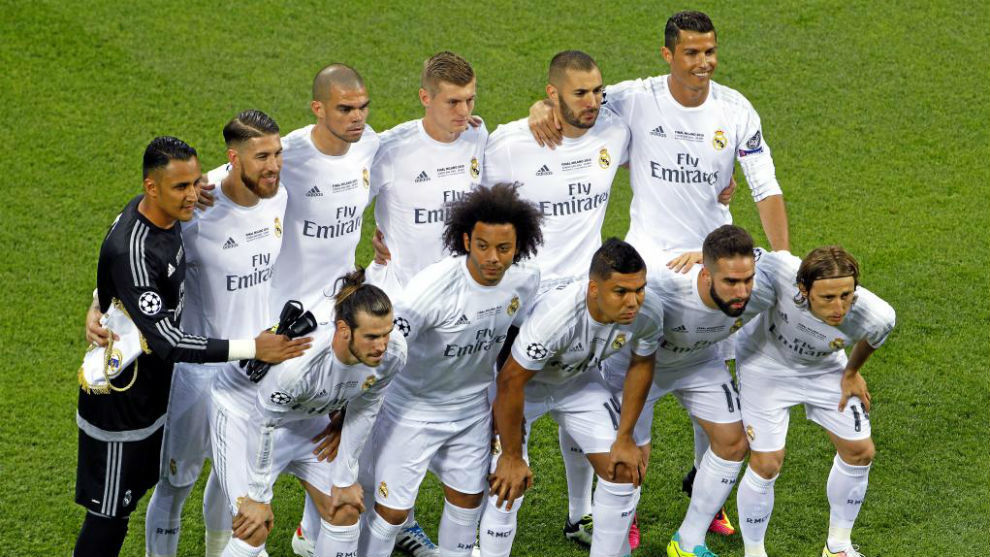 El once del Real Madrid en la final de la Champions en Miln