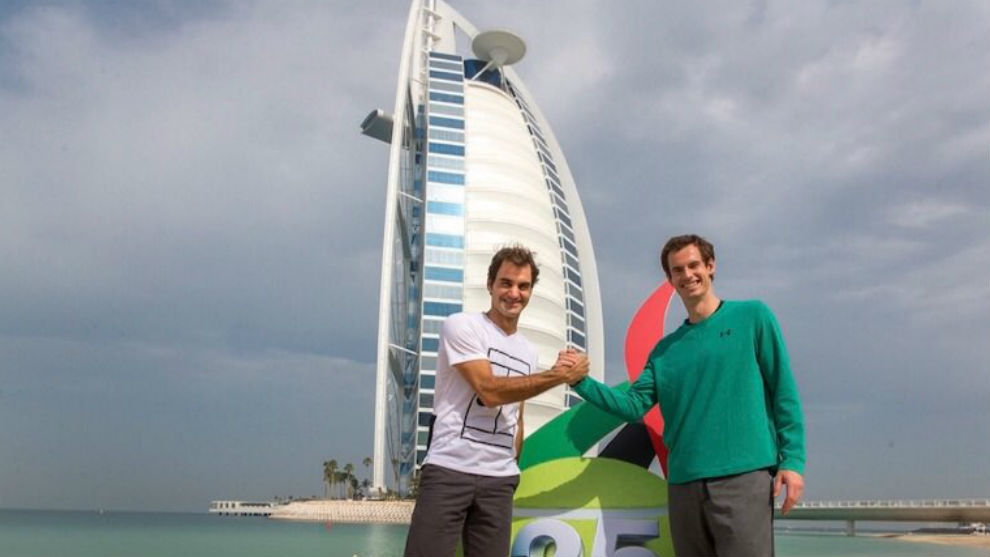 Federer y Murray, en Dubi