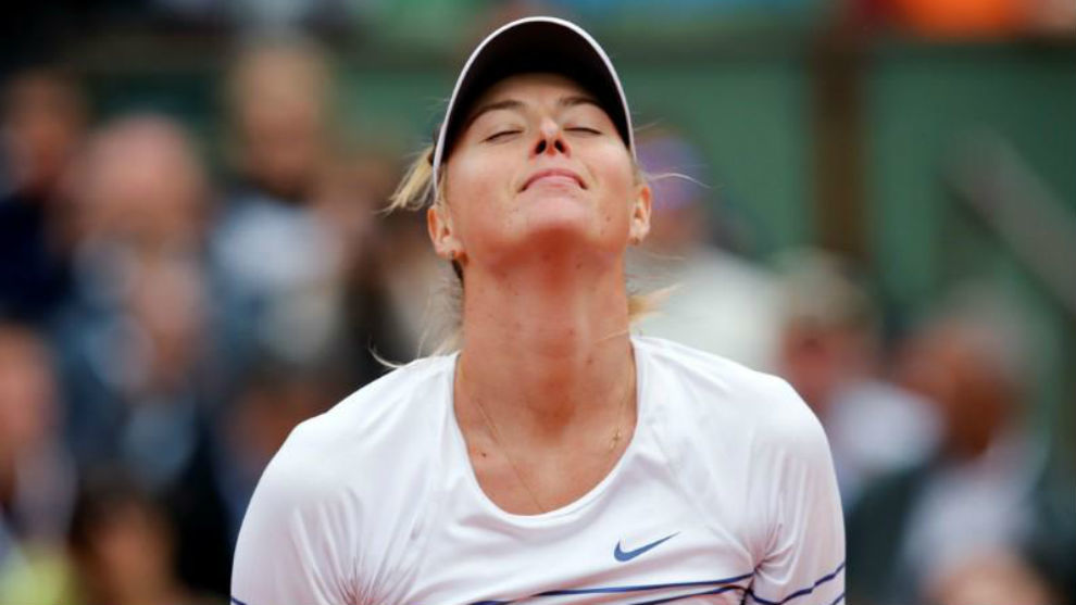 Maria Sharapova durante el Roland Garros de 2015.