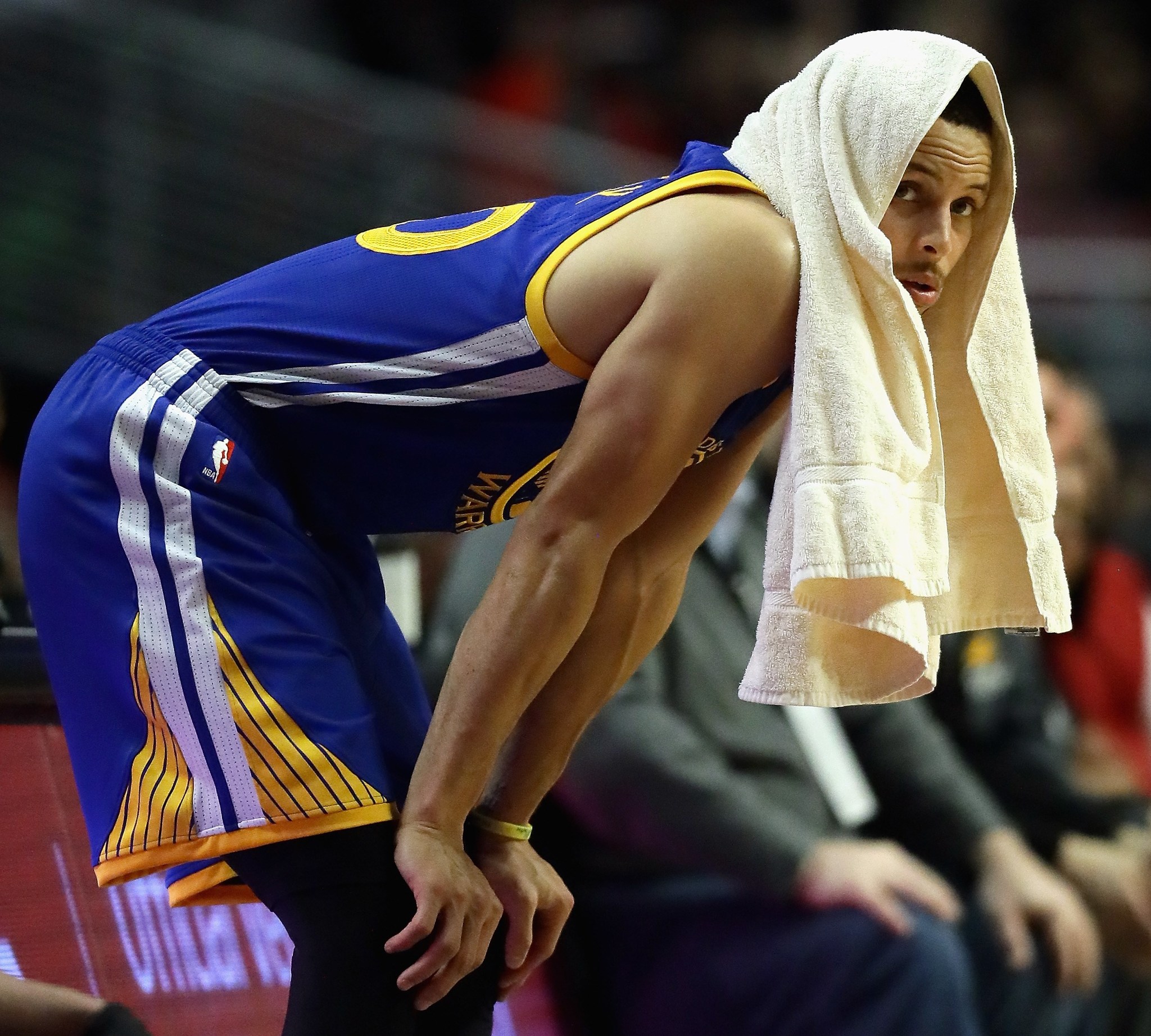 Stephen Curry durante la derrota de los Warriors ante los Bulls