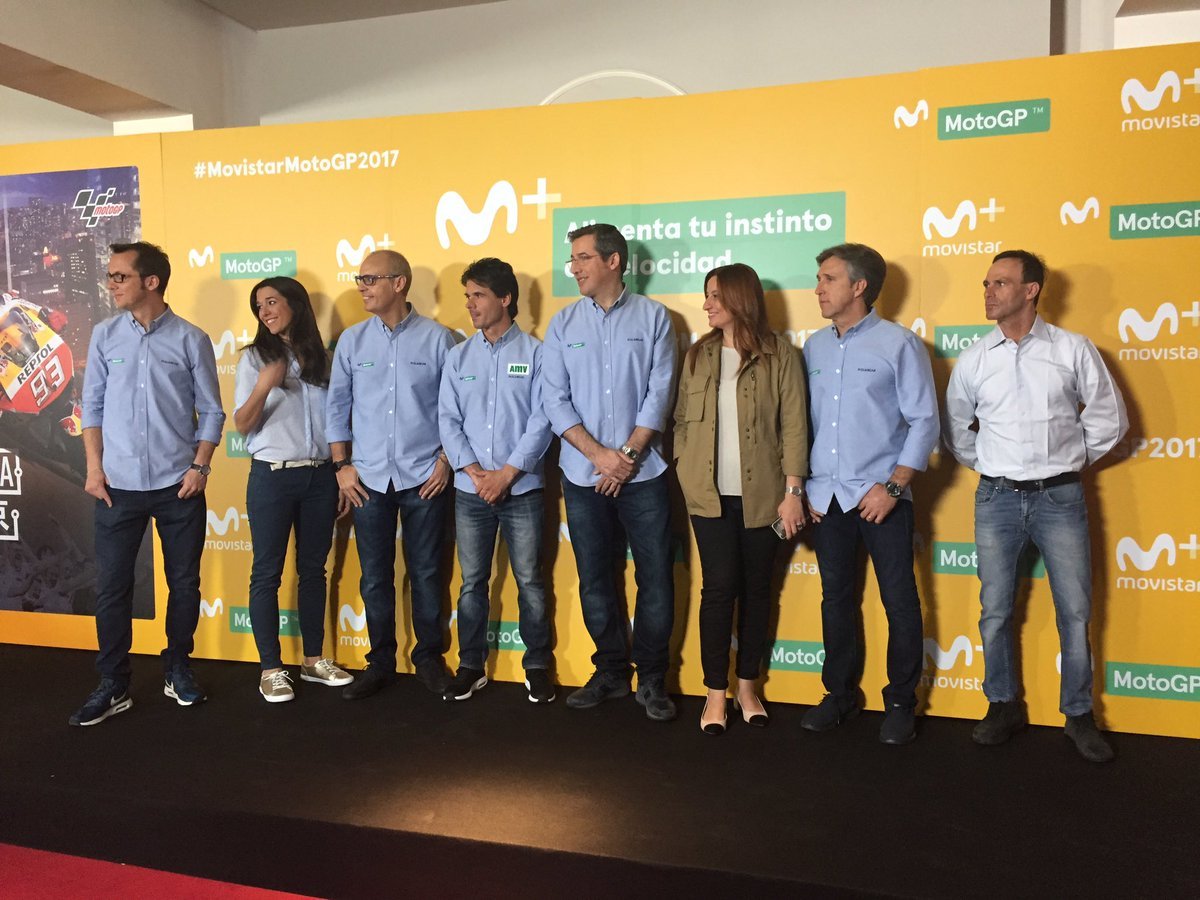 El equipo de presentadores y comentaristas de Movistar+ MotoGP.
