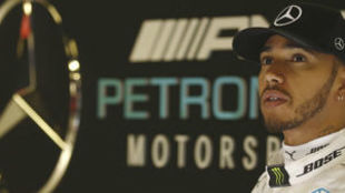 Lewis Hamilton, durante los test de pretemporada