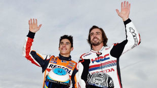 Marc Mrquez, junto a Fernando Alonso