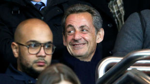 Sarkozy, en una imagen de archivo, durante un encuentro de la liga...