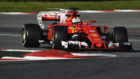 Sebastian Vettel con el Ferrari en Montmel
