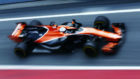 Fernando Alonso, con el McLaren en Montmel