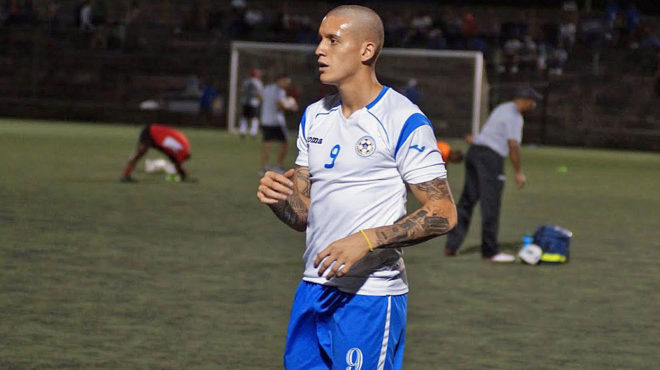 Jaime Moreno, con la camiseta de Nicaragua.