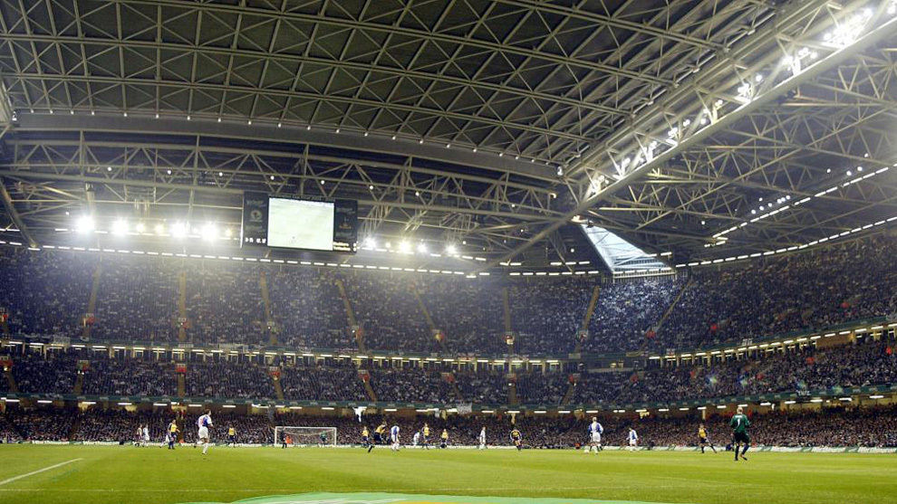 Estadio Millennium de Cardiff, sede de la final de la UEFA Champions...